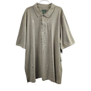David Taylor Collection New Men's Short Sleeve Tan Polo Shirt